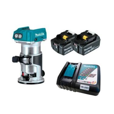 Imagem de Tupia Laminadora 6 e 8mm 18V DRT50Z C 2 Baterias 5AH Makita