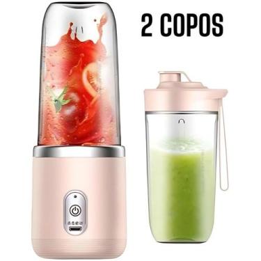 Imagem de Espremedor Elétrico Mini Liquidificador Portátil Suco Alimento Mistura