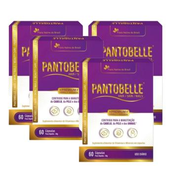 Imagem de Kit 4 Pantobelle Hair Skin & Nails Cabelo, Pele e Unha 4x60cps Flora Nativa-Unissex