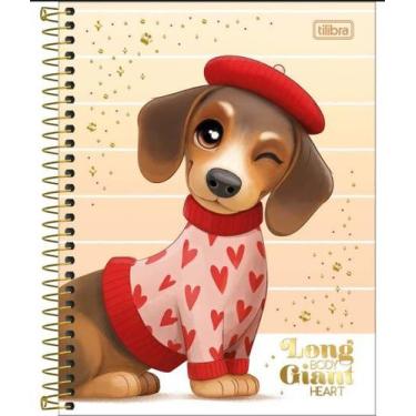 Imagem de Caderno capa dura colegial brownie 1 materia 60 folhas - sortido - til