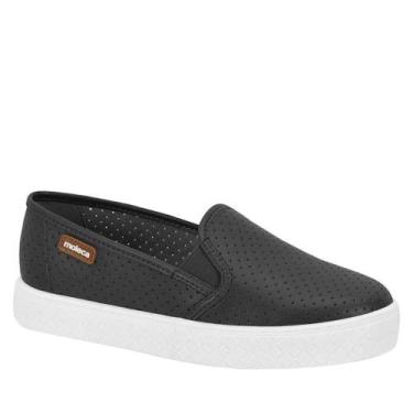 Imagem de Tênis Casual Feminino Moleca Confortável Original 5712.304, Preto napa