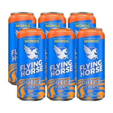 Imagem de Kit 6 Energético Flying Horse Manga Juice Liberte 473ml