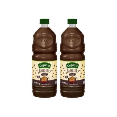 Imagem de Molho Barbecue Cepêra Sem Glúten Garrafa 1Kg Cada - Kit Com 2 Garrafas
