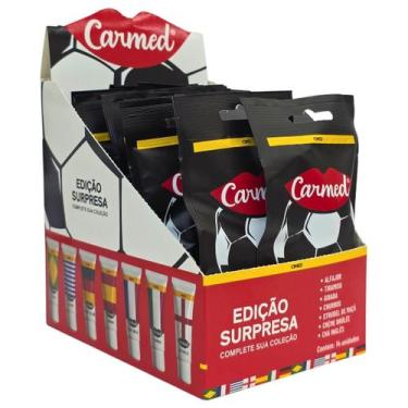 Imagem de Kit 14 Hidratante Labial Incolor Seleções Copa do Mundo Edição Surpres