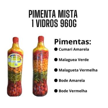 Imagem de Pimenta mista com 5 sortidas 960g - Fogo Mineiro
