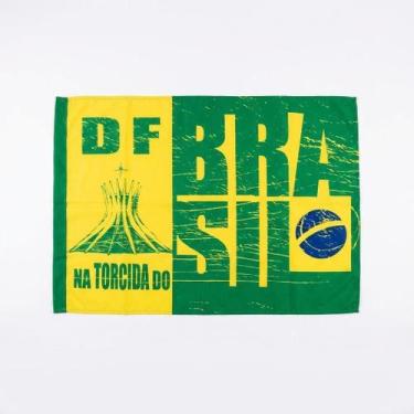 Imagem de Bandeira Tecido Brasil Distrito Federal 50x70 Sem Haste - Senhor Preço