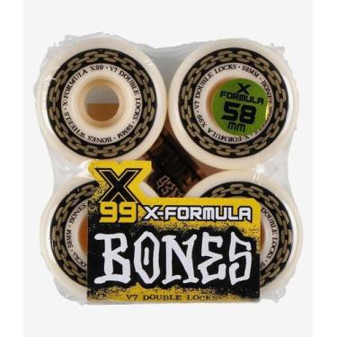 Imagem de Roda Bones Wheels X-Formula XF X99 58mm V7 Double Locks 99A 4PK Tamanh