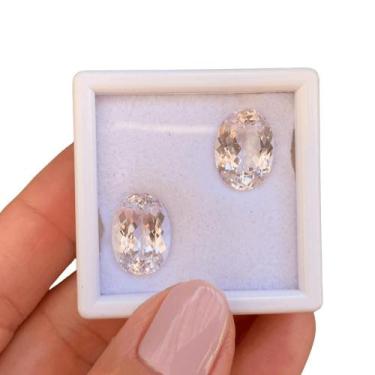 Imagem de Kunzita Rosa Oval Par 14,11ct - ENE2ESE