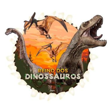 Imagem de Painel Decorativo 4 Partes Festa Dinossauro 99 x 88 cm 1 Un Regina Fes