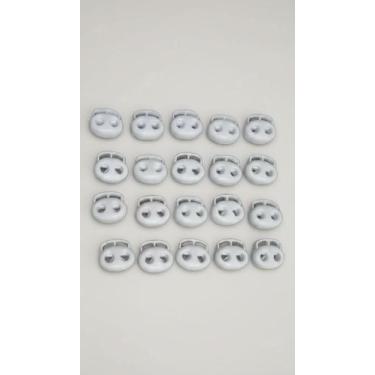 Imagem de 200 Reguladores de Elástico 2 Furos Branco - Congratulations Store