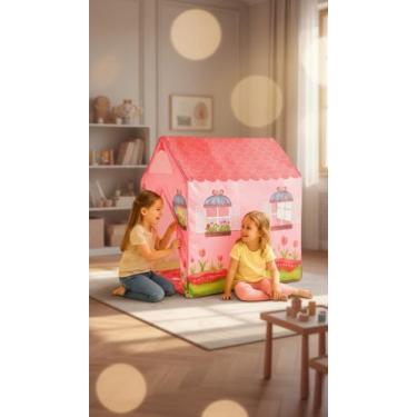 Imagem de Barraca Infantil Casinha Tenda de Brincar 95x72x102cm - Congratulation
