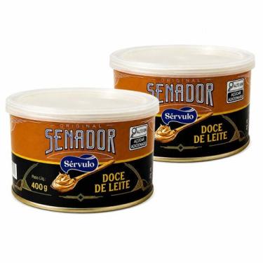 Imagem de Kit 2x Doce de Leite Senador Sérvulo Tradicional 400g  Total 800g de S