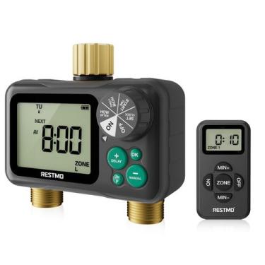 Imagem de Temporizador Restmo Controle Remoto 2 Zonas para Mangueira Externa em 