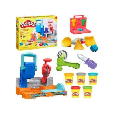 Imagem de Massinha Mesa de Ferramentas Coloridas Hasbro - com Acessórios