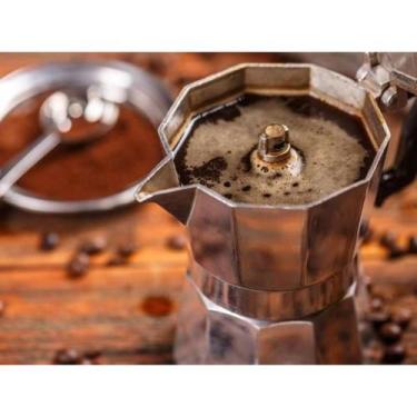 Imagem de Cafeteira Italiana Moka 6 Cafés em Alumínio Mimo Style