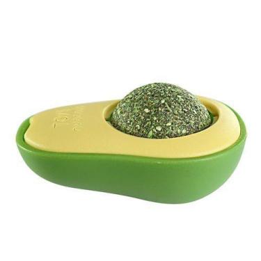 Imagem de Brinquedo Gato Catnip Abacate Interativo Mordida Estimula Pet - WEDROP