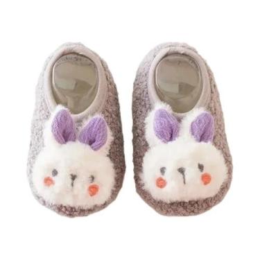 Imagem de Pantufas De Pelúcia De Coelho De Desenho Animado Para Bebês, Quentes, 