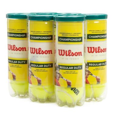 Imagem de Bola de Tênis Wilson Championship Regular Duty Saibro Pack com 6 Tubos-Unissex
