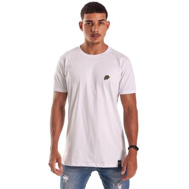 Imagem de Camiseta Slim Basics Over Branco Patch Dourado-Masculino
