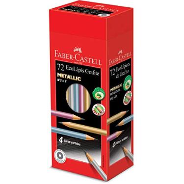 Imagem de Lápis EcoLápis Metallic 4 Cores Sortidas 72 Unidades, Faber-Castell