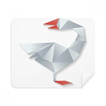 Imagem de Pano de limpeza geométrico de origem de ganso limpador de tela 2 peças de tecido de camurça