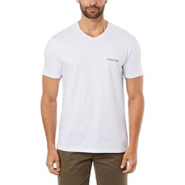 Imagem de Camiseta Swimwear decote V,Calvin Klein,Branco,Masculino,P