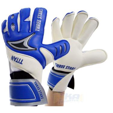 Imagem de Luva Goleiro Three Stars Titan azl/bco - G
