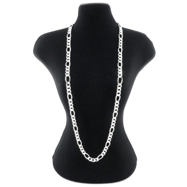 Imagem de Corrente Masculina 70Cm 7Mm Largura Folheada Prata Cr237