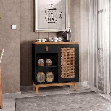 Imagem de Aparador Para Cantinho do Café Preto Noce Rubi Casa D