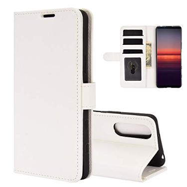 Imagem de YUNCHAO Caixa de telefone Para Sony Xperia 5 II R64 Textura Single Horizontal Flip Caixa Protetora Com Holder & Cartão Slots & Carteira & Follow Frame capa para celular