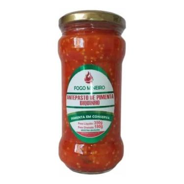 Imagem de Antepasto De Pimenta Biquinho Pote Com 350g - Fogo Mineiro