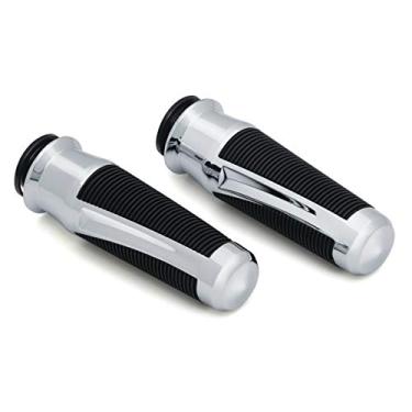 Imagem de Kuryakyn Acessório de guidão de motocicleta 5786: Punhos Phantom para motocicletas indianas 2018-19, cromado, 1 par