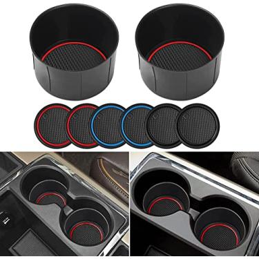 Imagem de Inserções de porta-copos de reposição para acessórios Ram 1500 2500 3500 2009-2018 para garrafa de bebida substitui 1EB17DX9AB e 1EB17DX9