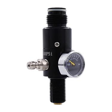 Imagem de TUXING 4500PSI Paintball Regulador do Tanque de Ar & Guindaste de Válvulas, Regulador de Paintball de Alumínio Durável, para Industrial(Entrada 4500psi, Saída 1800psi),5/8-18UNF