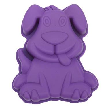 Imagem de Molde de cozimento para cães grandes - Molde de silicone antiaderente para cães MoldFun para bolo, muffin, pão, torrada, mousse, scone (cor aleatória)