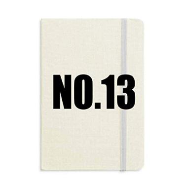 Imagem de Lucky No.13 Número Nome Notebook Capa Rígida Diário Clássico A5 Presente