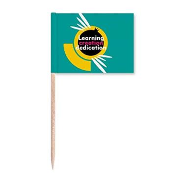 Imagem de Marcador de palito de dente infantil Learning Create Dedication Decoração de festa