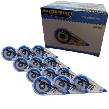 Imagem de Kit Fita Corretiva Masterprint Caixa Com 12 Unidades