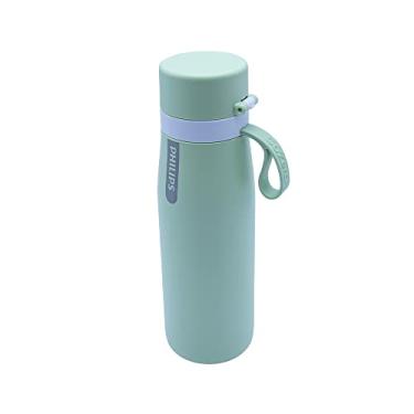 Imagem de Philips Garrafa de agua AWP2771GNR Verde - Squeeze com Capacidade de 550ml Com Filtro AWP285 GoZero Daily com estrutura em aço inoxidável