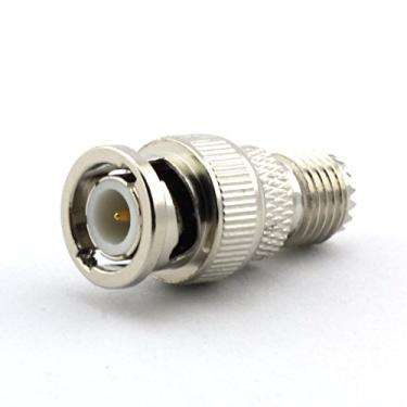 Imagem de Adaptador coaxial Maxmoral 2 peças BNC macho para mini conector UHF fêmea RF Coaxial