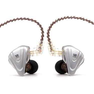 Imagem de Fone de Ouvido Kz Zsx Terminator Retorno Monitor de Palco Hybrid 6 Driver Hifi Cabo Destacável (Preto Com Mic)