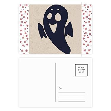 Imagem de Cartão postal Emaciado Little Devil Natal Flor Celebração Cartão Postal Blessing Mailing