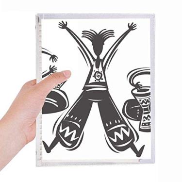 Imagem de Caderno de pandeiro Dance Celebrate Mexico Totems Folhas soltas Diário Recarregável Diário Papelaria