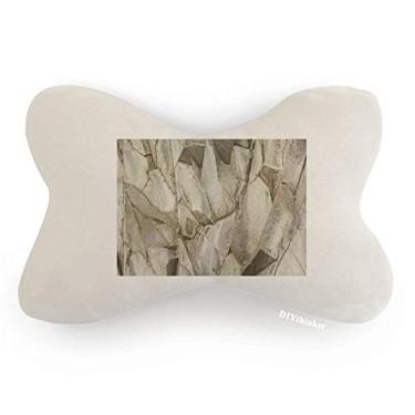 Imagem de DIYthinker Almofada de apoio de cabeça para decoração de pescoço com textura de cor extravagante