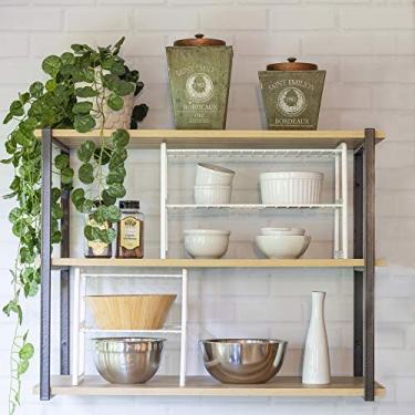Imagem de Organizador para Armário de Cozinha Kit 10, Metaltru, Branco com Branco