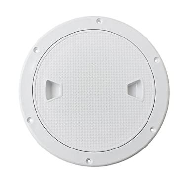 Imagem de Marine Boat RV Branco 10,16 cm a 20,32 cm Tampa para escotilha de acesso Parafuso Deck Deck Hardware - 20,32 cm