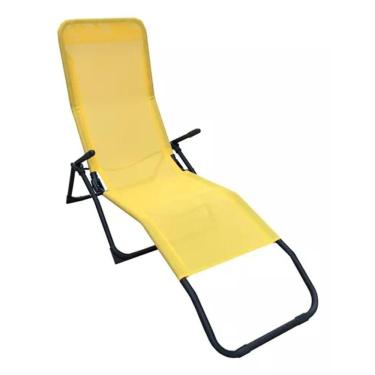 Imagem de Espreguiçadeira Aço Piscina Jardim 136x100x60cm Até 110kg