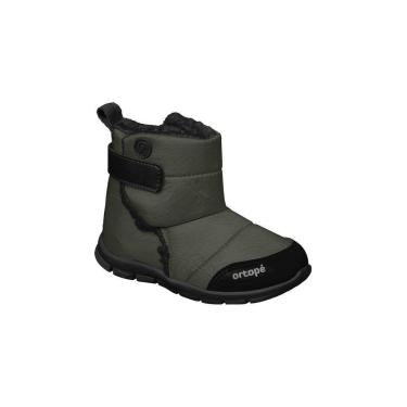 Imagem de Bota Infantil Masculina Ortopé Eva Baby com Forro Lã Verde Militar