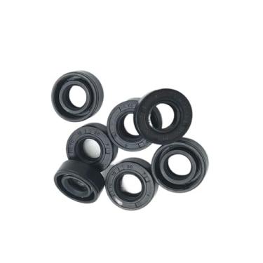 Imagem de Vedação de óleo do eixo NBR TC-11 * 17 * 18 * 19 * 20 * 21 * 22 * ​​23 * 24 * 25 * 26 * 28 * 29 * 30 * 4/5/6/7/8/9/10 Nitrilo coberto duplo Lábio com mola de liga (Size : 11.6x24x5mm 2pcs)