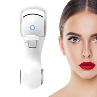 Imagem de Curvador de cílios pequeno,Aquecedor modelador de cílios aquecido com 3 configurações de temperatura | Encrespador de cílios elétrico recarregável e de longa duração de 230mAh para olhos Canian